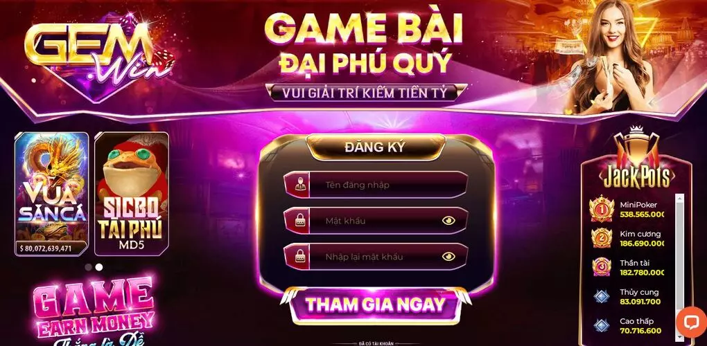 Giới thiệu về cổng game Gemwin