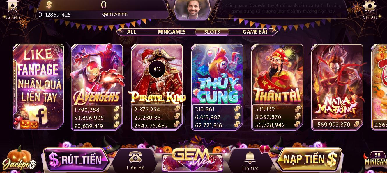 Chinh phục slot game Pirate King tại Gem win