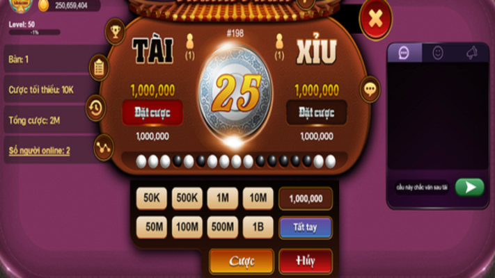 Cược tổng điểm tài xỉu trong Gem win