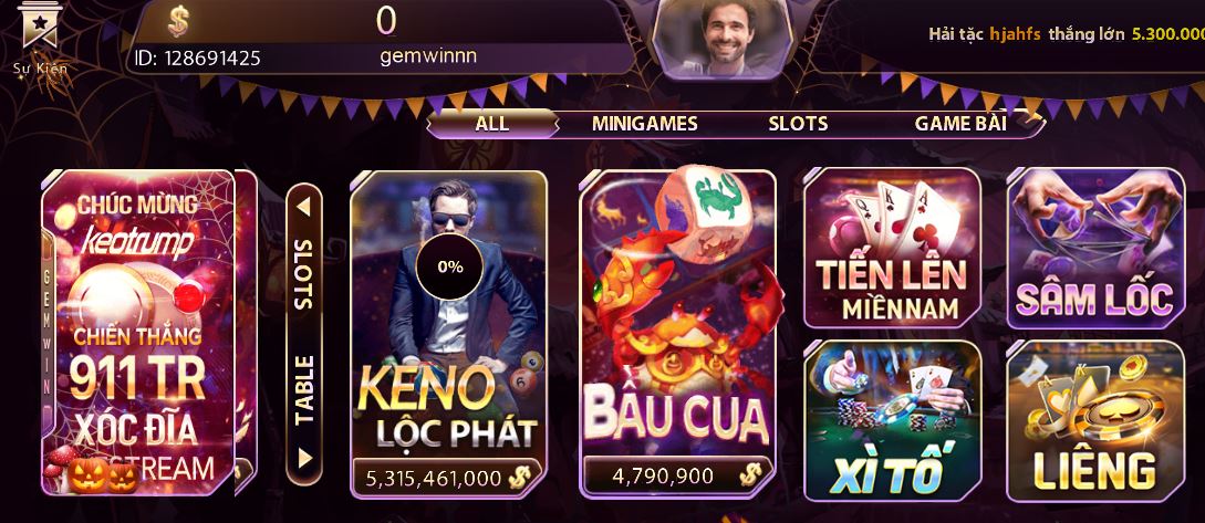 Keno Lộc Phát - Tựa game đình đám tại Gemwin
