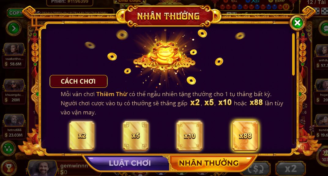 Thuật ngữ trong Sicbo tài phú tại link tải Gemwin