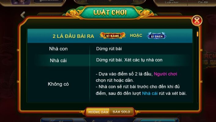 Hướng dẫn cách chơi xì dách hoàng gia tại Genwin