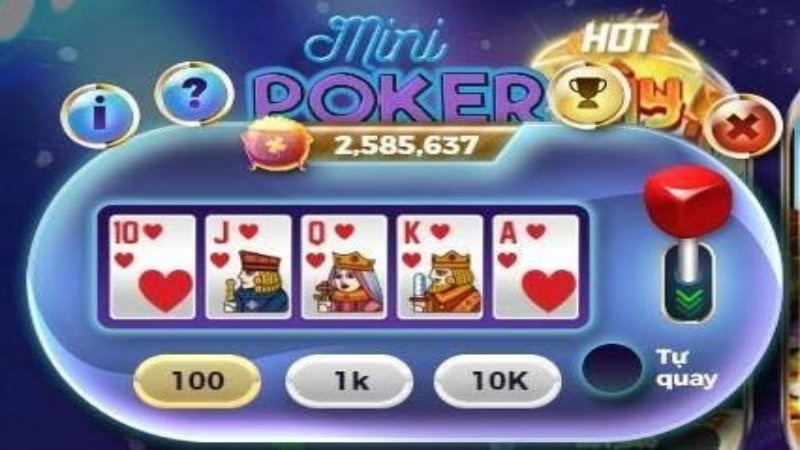 Luật chơi mini poker cơ bản