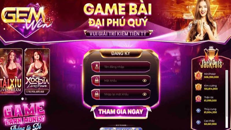 Miễn phí cược cho tân game thủ tại Gem win