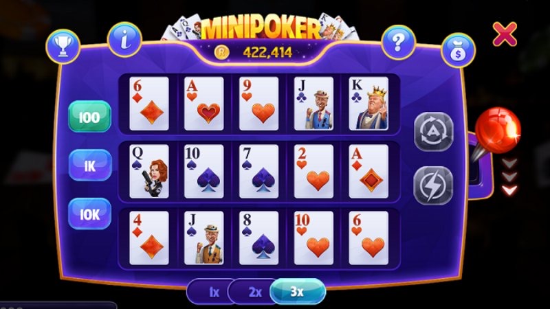 Luật chơi mini poker tại Gemwin dễ hiểu nhất