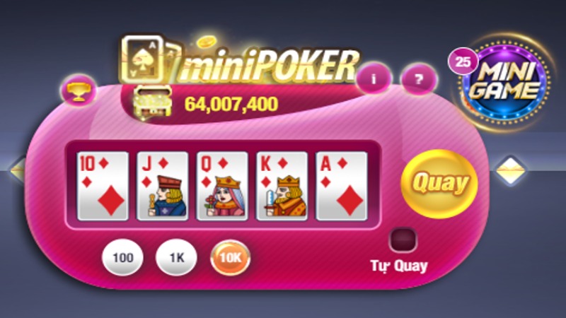 Kiểm soát lòng tham tại mini poker