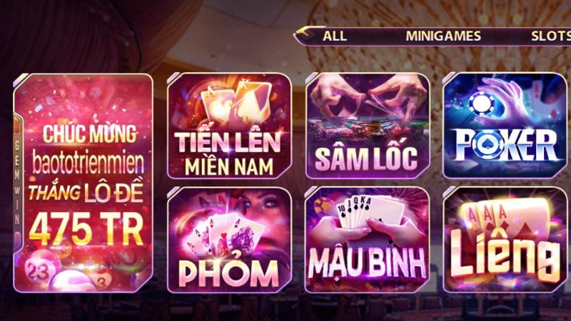 Tổng quan về tựa game bài tại Gemwin